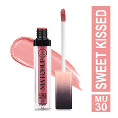 Liquid Lipstick Matte | Long Lasting Lipstick With Extreme Matte Finish | Cruelty Free Makeup | Professional Makeup Lipstick - Colour :- Sweet Kissed